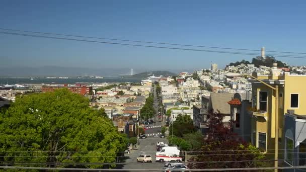 Overfyldte San Francisco gader – Stock-video