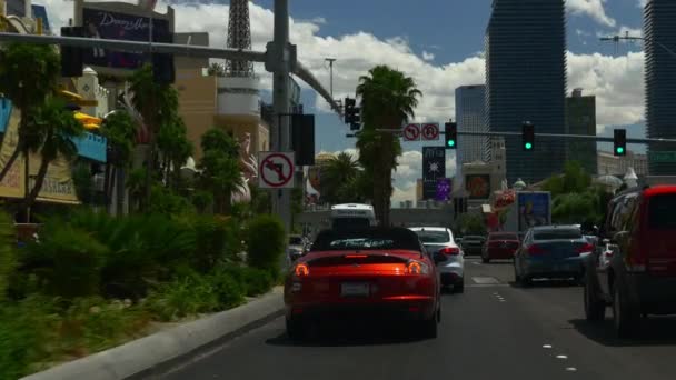 Уличная жизнь Лас Вегаса . — стоковое видео
