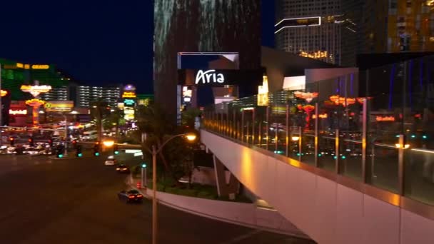 Życie nocne w las vegas. — Wideo stockowe