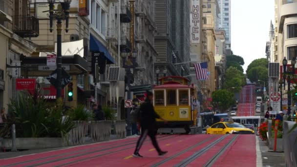 Gedrängte Straßen in San Francisco — Stockvideo