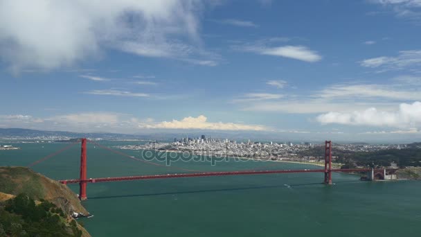 Vista sul ponte Golden Gate — Video Stock