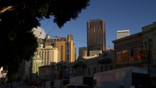 Korsningen trafik i san francisco — Stockvideo