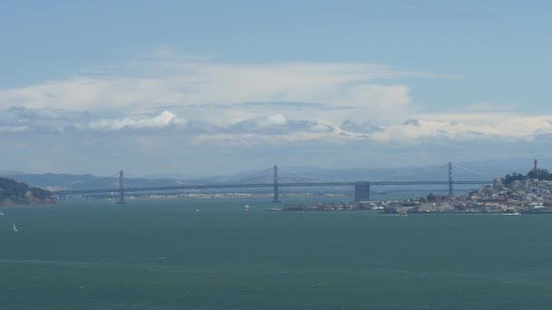 Vista na ponte Golden Gate — Vídeo de Stock