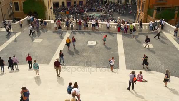 Milan cidade lotado rua panorama — Vídeo de Stock