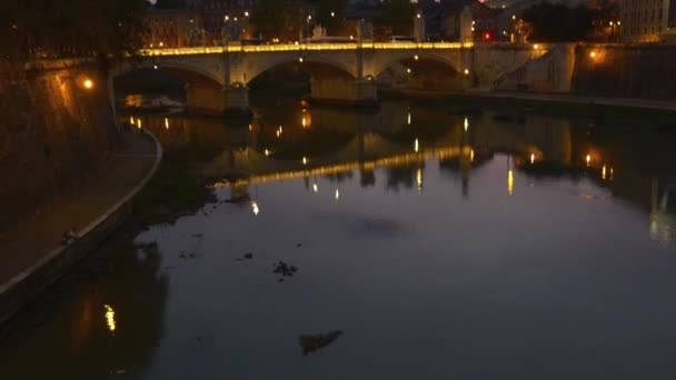 Ponte sant angelo ponte — Vídeo de Stock