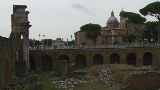 古罗马的废墟 — 图库视频影像