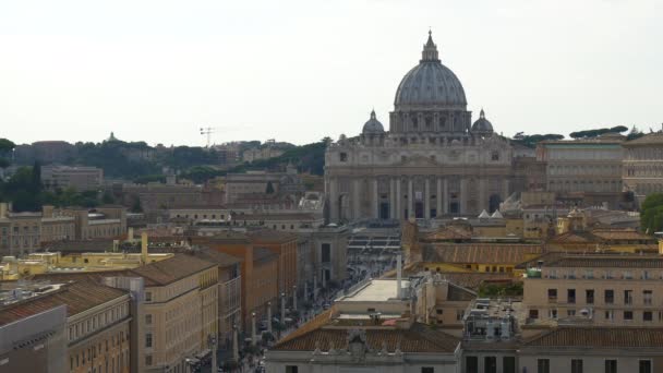 Bellissimo paesaggio urbano di Roma — Video Stock