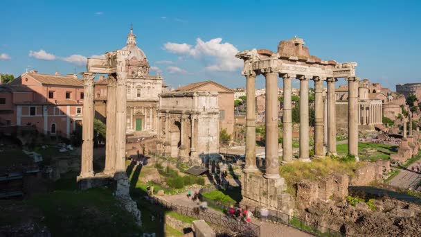 Rovine dell'antica Roma — Video Stock