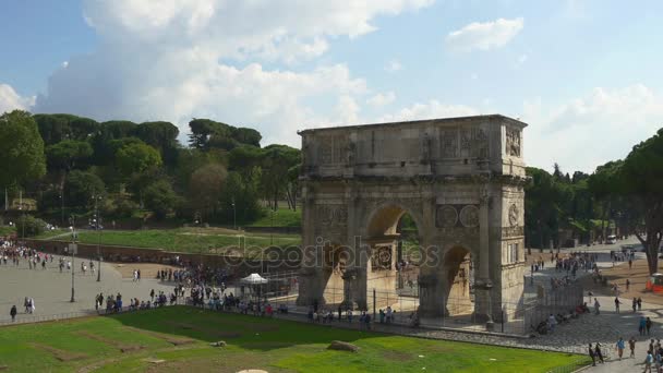 Titus Roma Forumu'Arch — Stok video