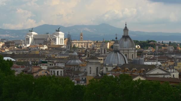 Гарний міський пейзаж Рим — стокове відео