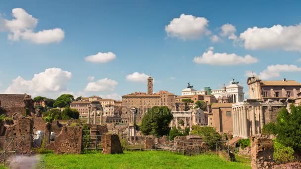 Ruinas de la antigua Roma — Vídeo de stock