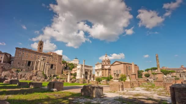 Rovine dell'antica Roma — Video Stock