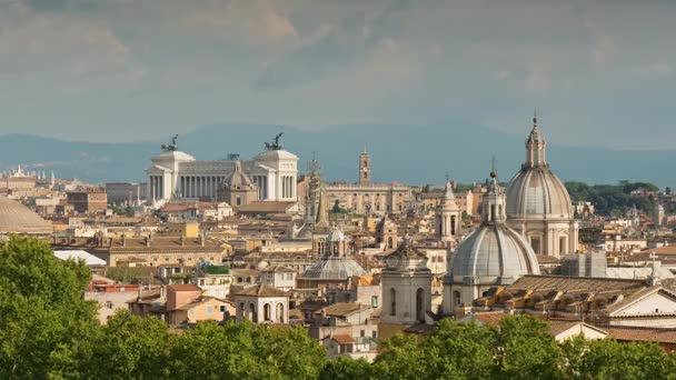 Bellissimo skyline di Roma — Video Stock