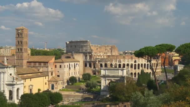Rovine dell'antica Roma — Video Stock