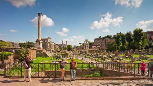 Az ókori Róma romjai — Stock videók