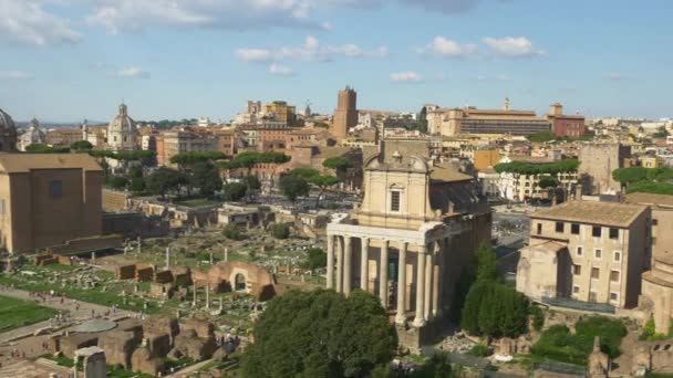 古罗马的废墟 — 图库视频影像