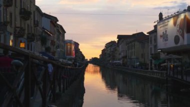 Naviglio Grande Kanalı Akşamları