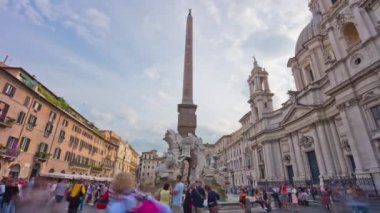ünlü kalabalık piazza navona panorama