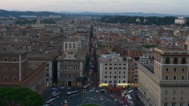 Piękną panoramę Rome — Wideo stockowe