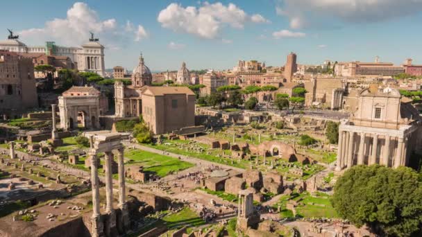 Ruinas de la antigua Roma — Vídeo de stock