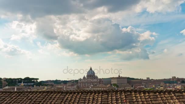 Vista sobre el famoso castillo de Roma — Vídeo de stock