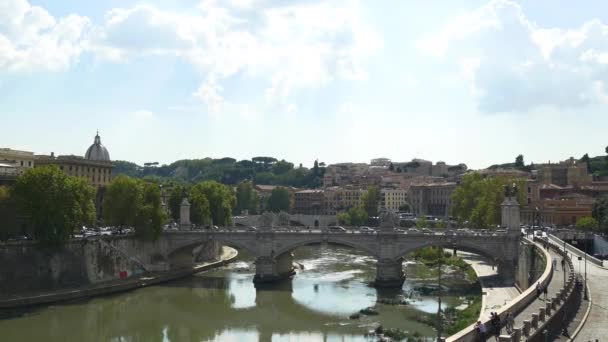 Ponte Sant Angelo Bridge — Αρχείο Βίντεο