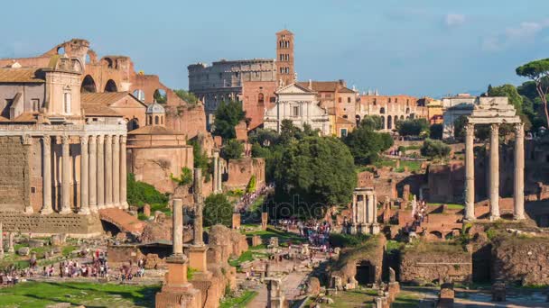 Ruínas da Roma antiga — Vídeo de Stock