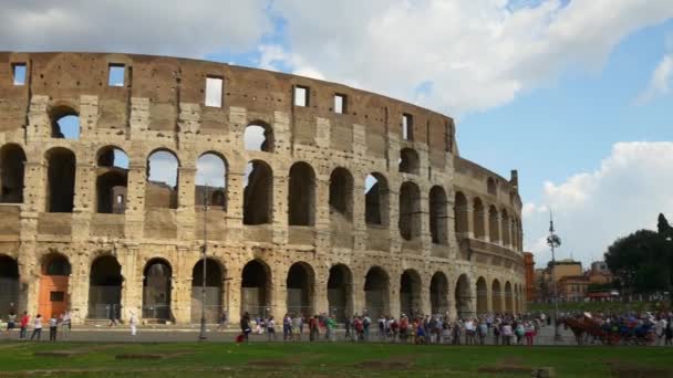 Anfiteatro Flaviano em Roma — Vídeo de Stock