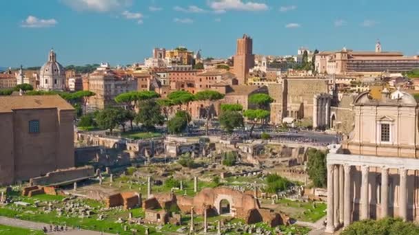 Rovine dell'antica Roma — Video Stock