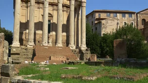 Τα ερείπια της αρχαίας Ρώμης — Αρχείο Βίντεο