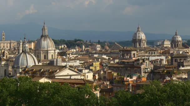 로마의 아름 다운 스카이 라인 — 비디오