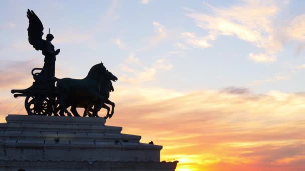 Altare della Patria a Roma — Video Stock