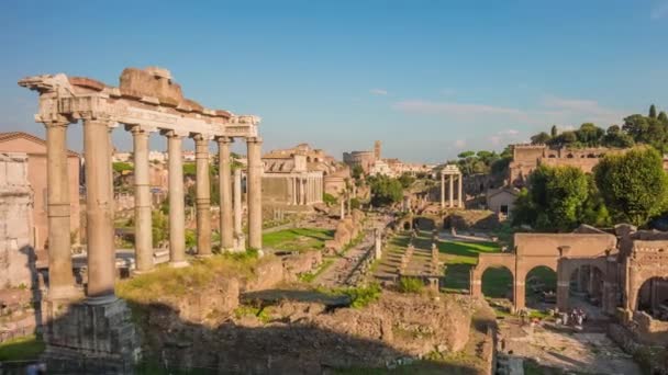 Zříceniny starého Říma — Stock video