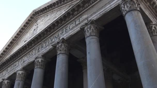 Alte römische Architektur — Stockvideo