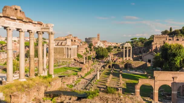 Руины Древнего Рима — стоковое видео