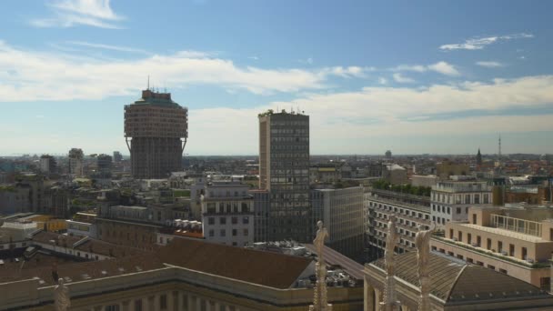 Dach der Piazza del Duomo — Stockvideo