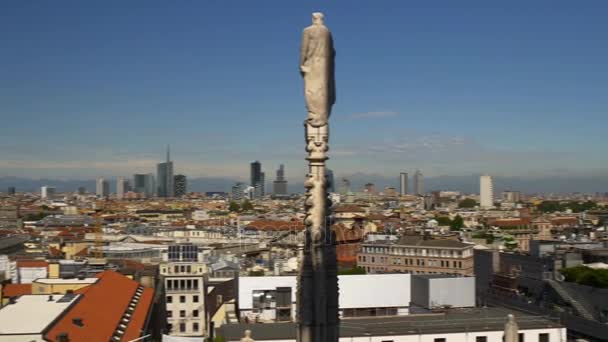 Taket av Piazza del Duomo — Stockvideo