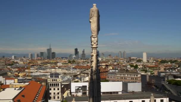 Telhado da Piazza del Duomo — Vídeo de Stock