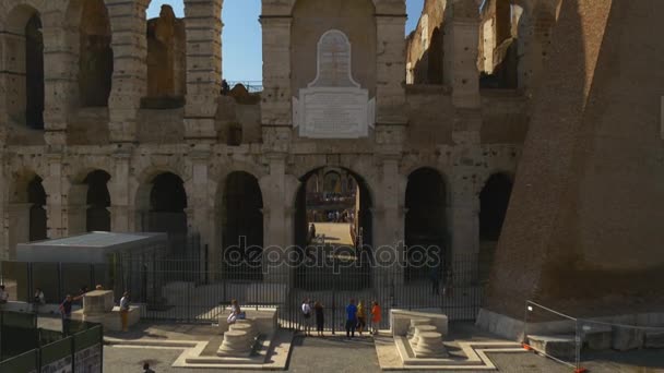 Anfiteatro Flavio en Roma — Vídeo de stock