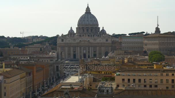 Piękną panoramę Rzymu — Wideo stockowe