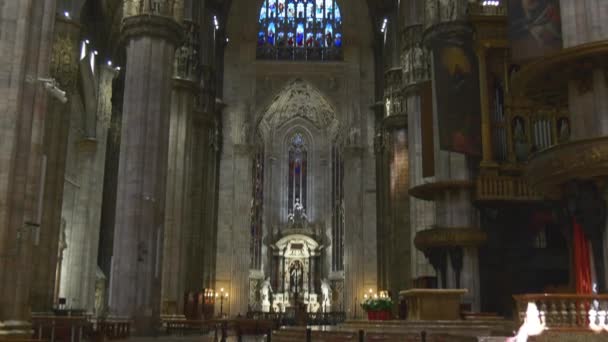 有名なドゥオモ大聖堂内部 — ストック動画