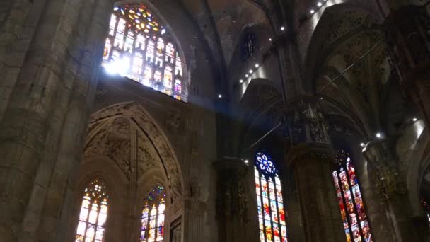 Famoso duomo catedral interior — Vídeos de Stock