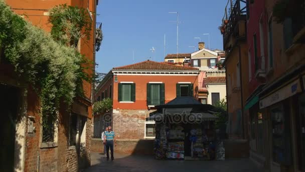 ヴェネツィアの街を歩く — ストック動画