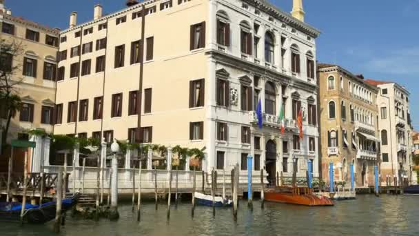 Schöne Aussicht auf den Canal Grande — Stockvideo