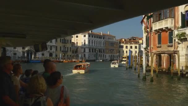 Schöne Aussicht auf den Canal Grande — Stockvideo