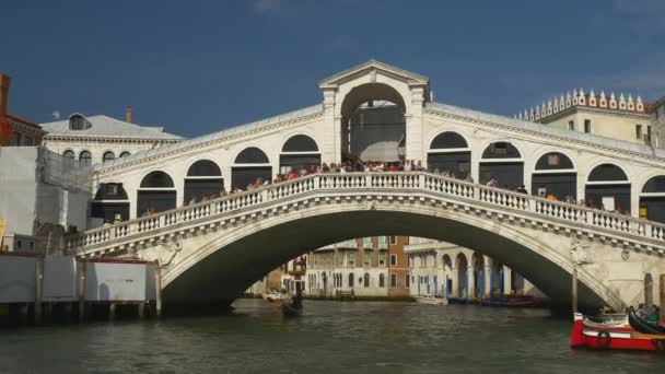 Puente de Rialto en Venecia — Vídeo de stock