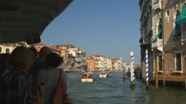 Schöne Aussicht auf den Canal Grande — Stockvideo