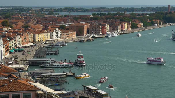 Panorama de la ciudad de Venecia en Italia — Vídeo de stock