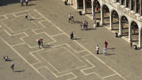 Площі Сан Марко в Венеції — стокове відео