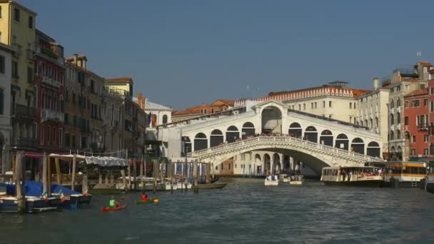威尼斯的Rialto桥 — 图库视频影像